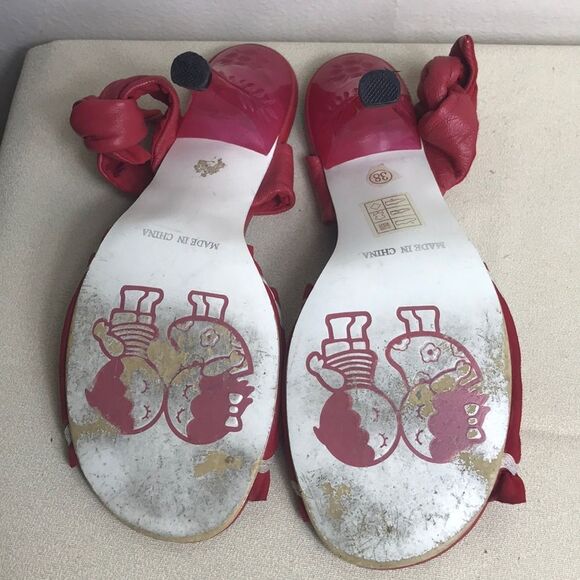 VTG,Red Kitten Heels by Irregular Choice Size 38 - Picture 14 of 16